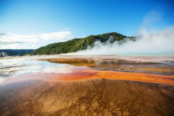 Où observer le spectacle des geysers et sources chaudes au parc national de Yellowstone?